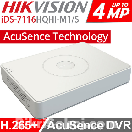 Hikvision iDS-7116HQHI-M1-S 16 Channel 1U H.265 AcuSense DVR